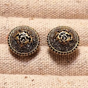 LIA SOPHIA | 2 Pairs of Stud Earrings, Goldtone